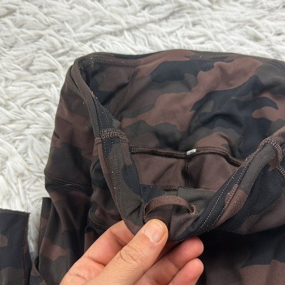 Lululemon Fast and Free Tight 28" *Non-Reflective Heritage 365 Camo Brown Earth - Picture 3 of 8